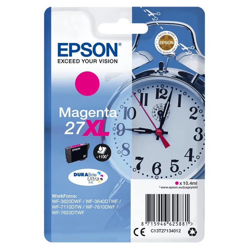 Cartuccia Epson C13T27134010 T2713 Magenta Originale 1100 Pagine