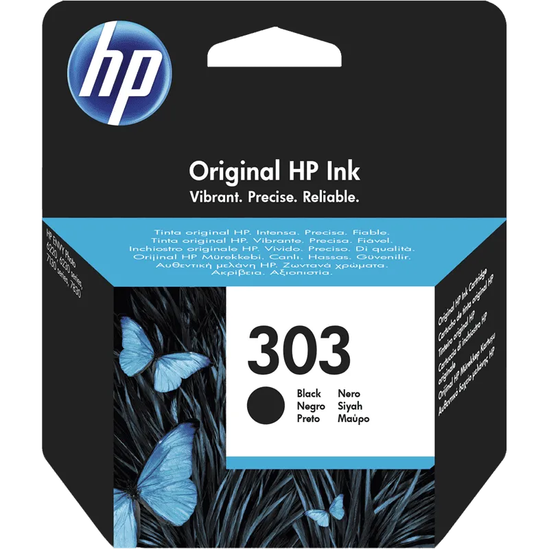 Cartuccia HP 303 T6N02AE Originale Nero 200 Pagine Cartuccia HP 303 T6N02AE Originale Nero 200 Pagine