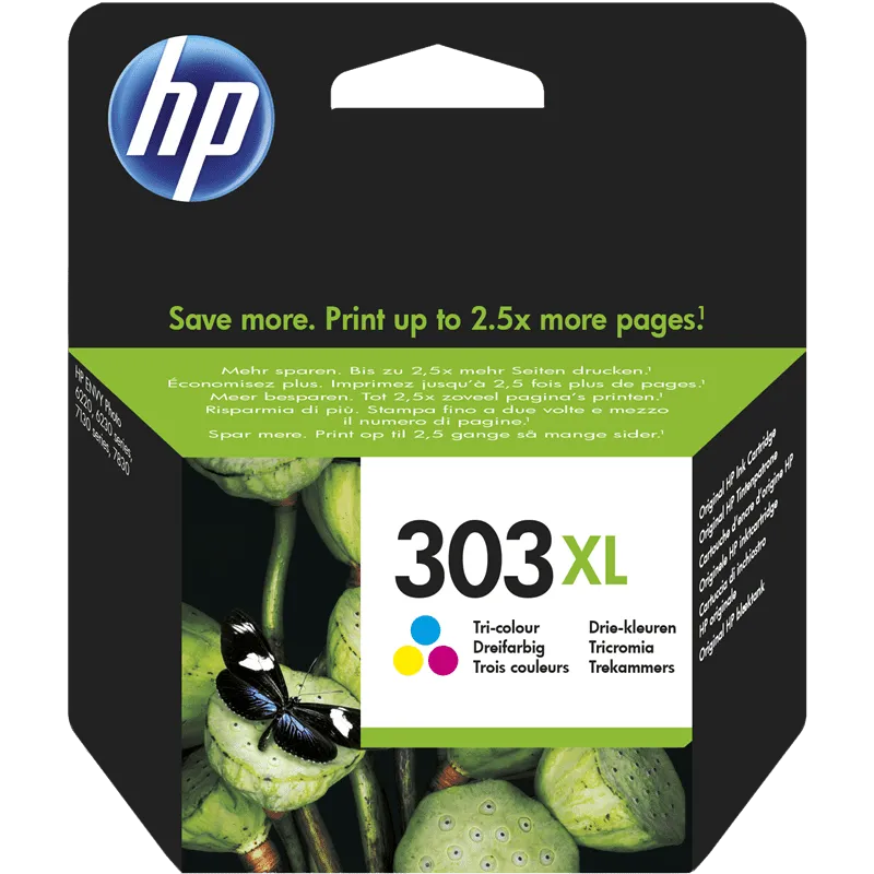 Cartuccia HP 303XL T6N03AE Originale Colore 415 Pagine Cartuccia HP 303XL T6N03AE Originale Colore 415 Pagine