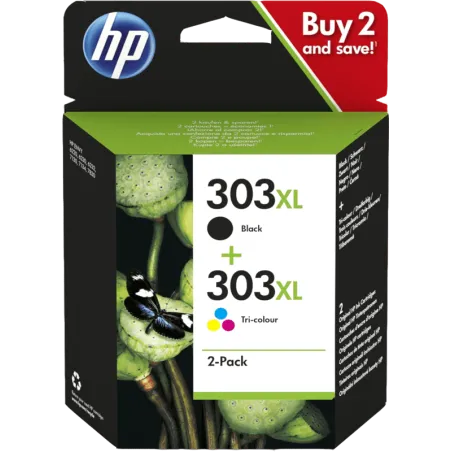 Cartuccia HP 303XL Multipack 3YN10AE Nero 600 Pagine + Colore 415 Pagine Originale