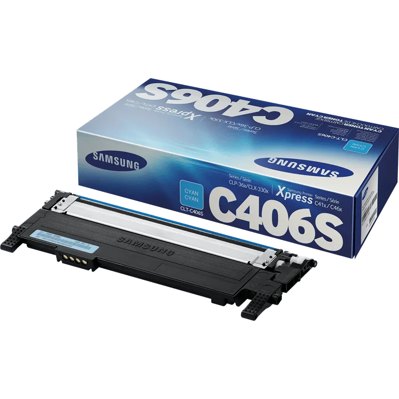 Toner Samsung CLT-C406S Originale Ciano 1000 Pagine