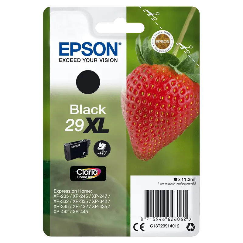 Cartuccia Epson T2991 Originale C13T29914012 Nero T29XL