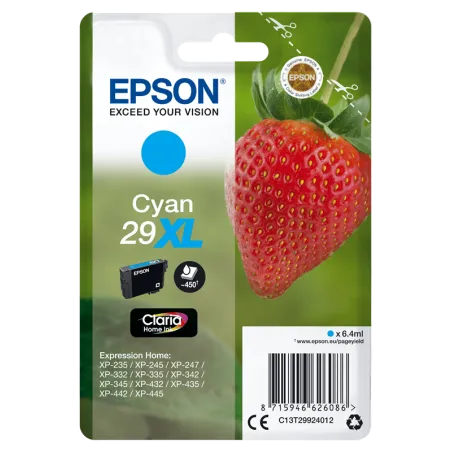 Cartuccia Epson T2992 Originale C13T29924012 Ciano T29XL