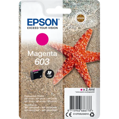 Cartuccia Epson 603 C13T03U34020 Originale Magenta