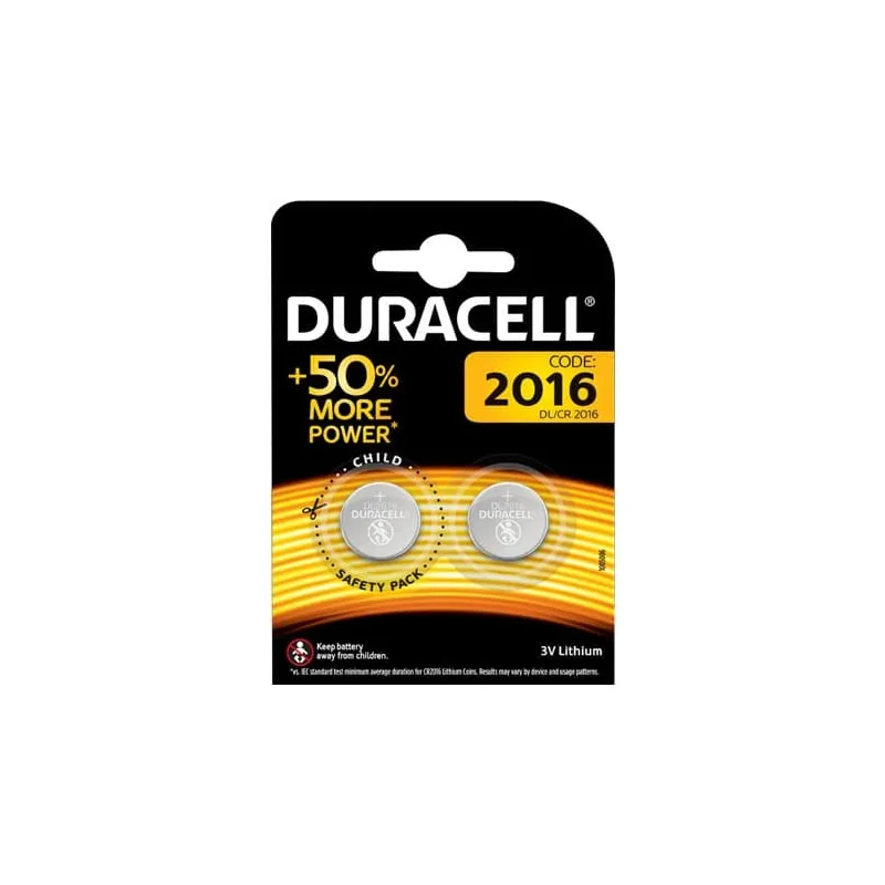 Batteria a bottone 2016 Duracell