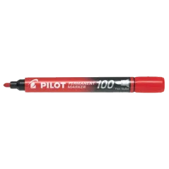 Pilot Permanent Marker 100 Rosso Punta tonda fine