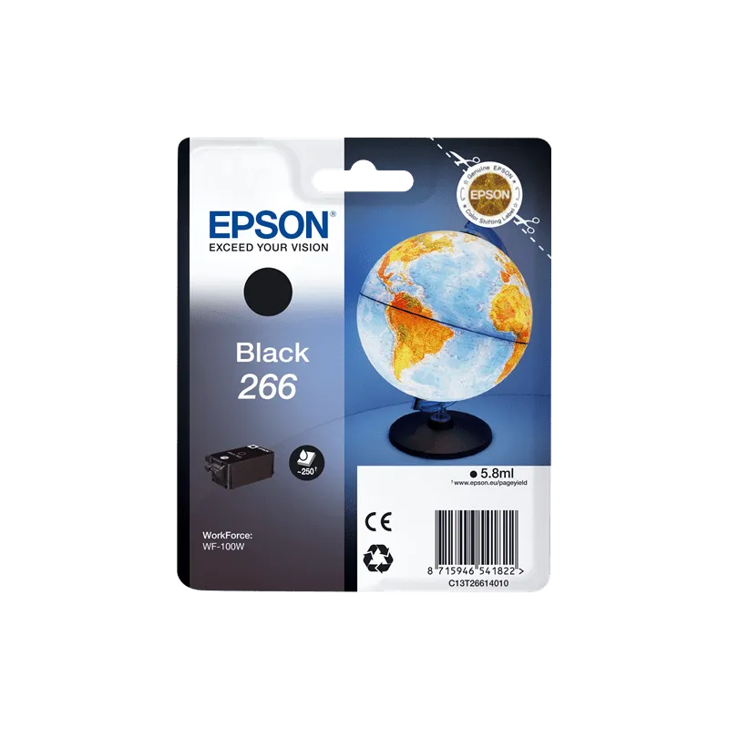 Cartuccia Epson C13T26614010 Originale T266 Nero
