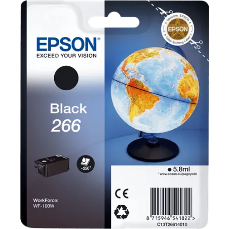 Cartuccia Epson C13T26614010 Originale T266 Nero