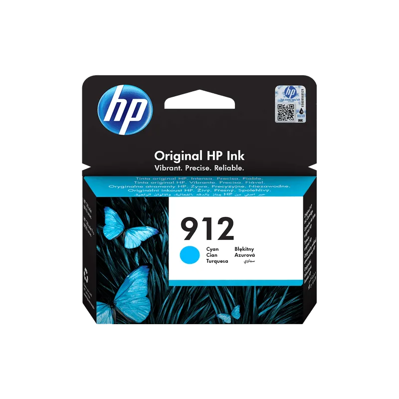 Cartuccia HP 912 Originale 3YL77AE Ciano Cartuccia HP 912 Originale 3YL77AE Ciano