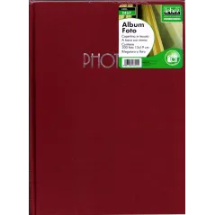 Album foto copertina in tessuto bordeaux