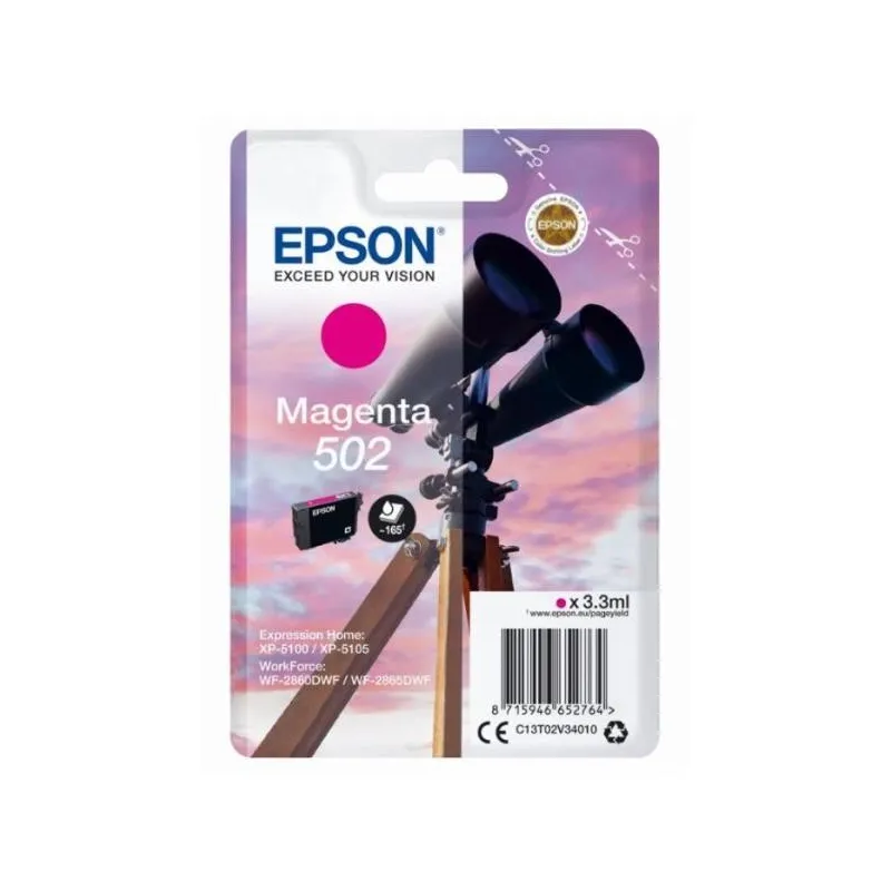 Cartuccia Epson 502 C13T02V34020 Originale Magenta