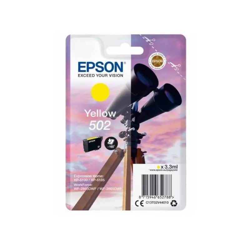 Cartuccia Epson 502 C13T02V44020 Originale Giallo