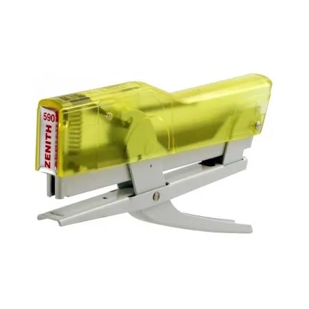 CUCITRICE A PINZA "ZENITH"  590 FUN colori assortiti compresa 1 scatola 1000 punti acciaio naturale 6/4