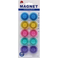 Bottoni magnetici ZRH diametro 30 Colori assortiti