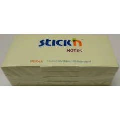 POST-IT 38X51 HOPAX GIALLO PASTELLO CF 12 PZ