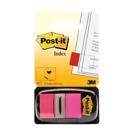 Post-it® Index Segnapagina riposizionabili colore rosa vivace