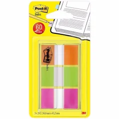 Post-it® Index Segnapagina riposizionabili 60 pezzi 3 colori