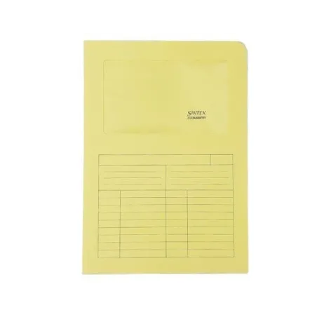 Cartelline SINTEX con finestra Giallo