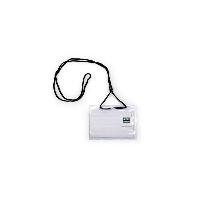 Portabadge PVC trasparente 105 x 67 mm