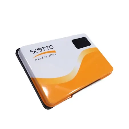 Cuscinetto per timbri inchiostrato nero 12x8cm