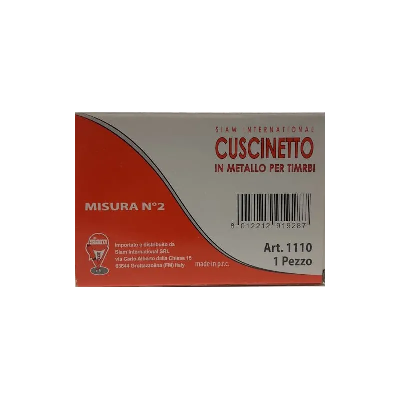 Cuscinetto rosso per timbri 12x8cm