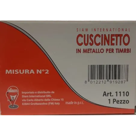 Cuscinetto rosso per timbri 12x8cm