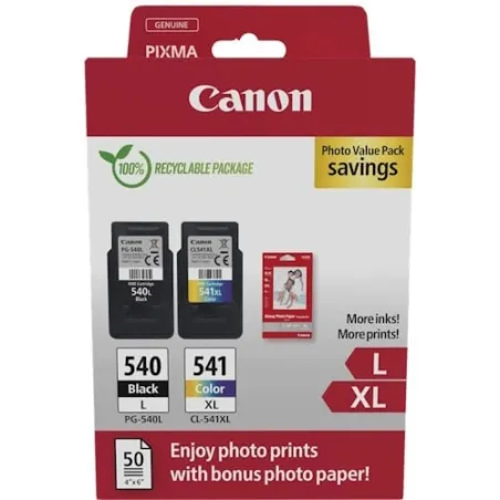 Cartucce Multipack Canon Inkjet PG-540XL + CL-541XL