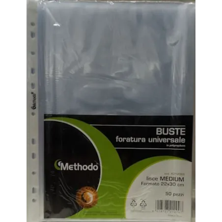 Buste portalistino lisce 22 x 30 Methodo