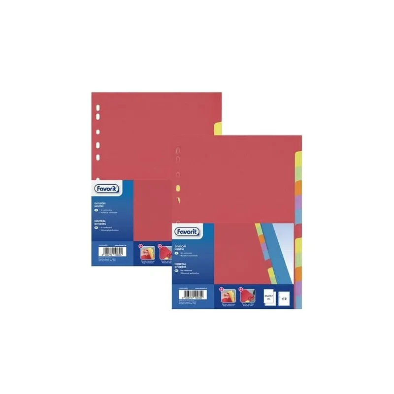 Divisori per raccoglitori sei tasti Favorit