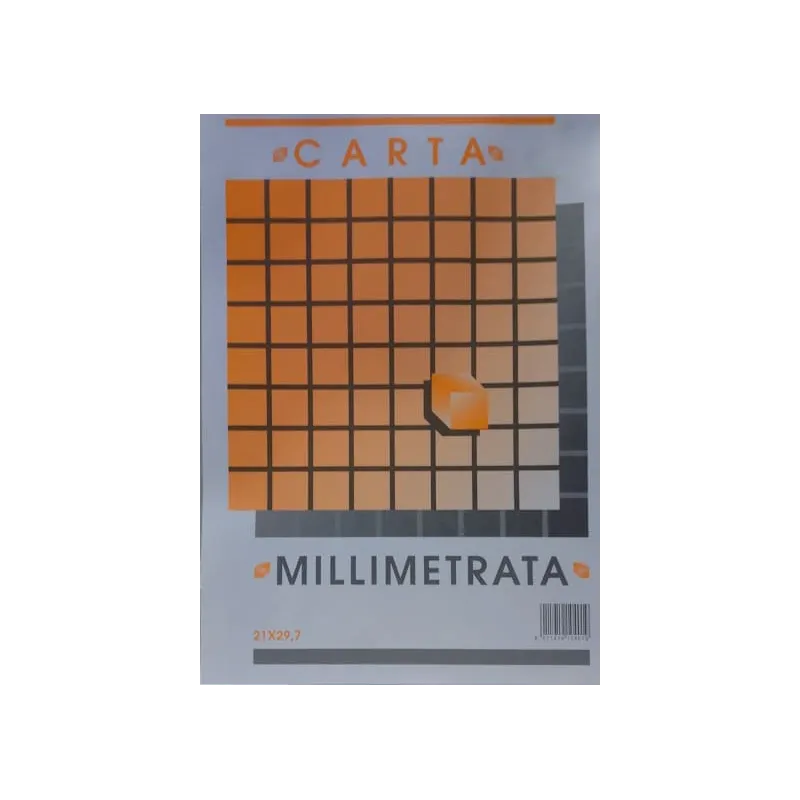 Carta millimetrata  A4 50 fogli 21 x 29,7