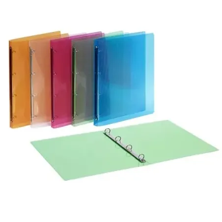 Raccoglitore 4 anelli tondi  15 mm Favorit Lumina colori assortiti