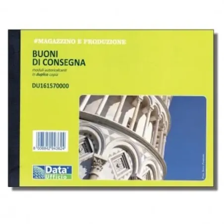 Buoni consegna Data Ufficio duplice copia cm 16.5x11,5 blocco 50x2 FG