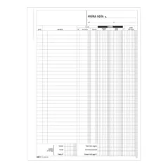 Blocco prima nota cassa entrate e uscite iva formato A4