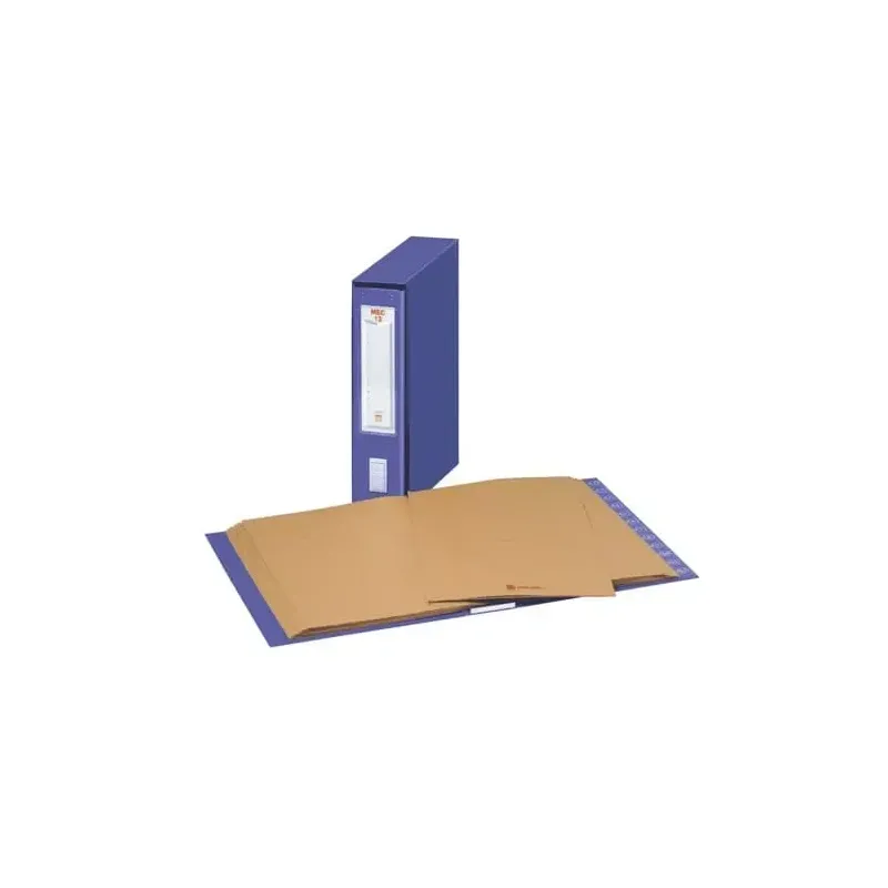 Classificatore Mec 12 alfanumerico dorso 7 blu