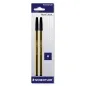 Penna a sfera Noris Stick Nero punta media cf 2 pezzi Penna a sfera Noris Stick Nero punta media cf 2 pezzi