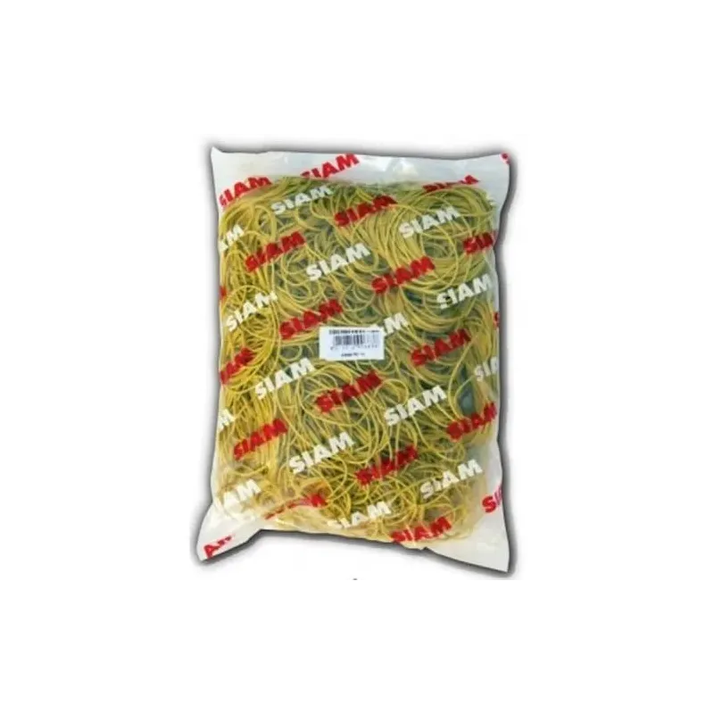 Elastici in gomma gialla busta da 1Kg  120 mm Ø 1,6mm