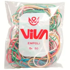 Elastici in caucciù Viva misure e colori assortiti