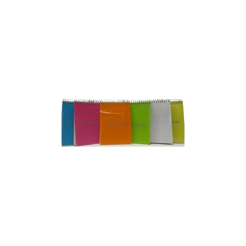 Blocco note A7 Spiralato Pocket quadretto 5 mm