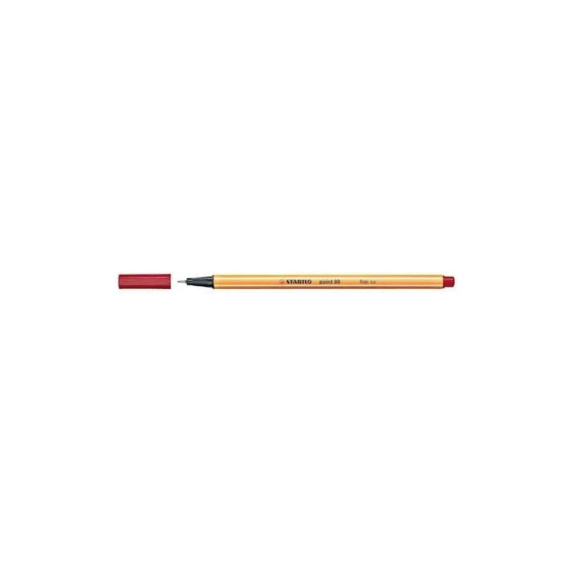 STABILO Point 88 Fineliner, Punta 0,4 mm rosso scuro 88-50 STABILO Point 88 Fineliner, Punta 0,4 mm rosso scuro 88-50