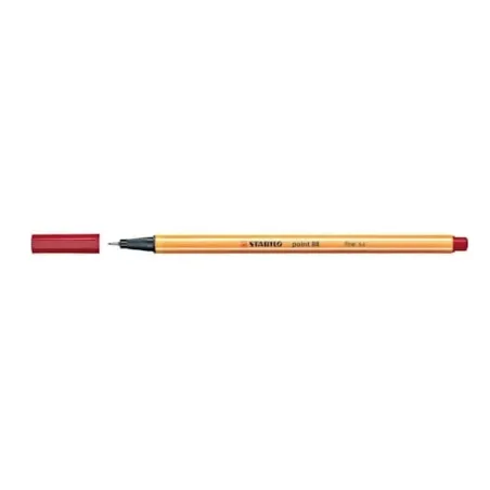 STABILO Point 88 Fineliner, Punta 0,4 mm rosso scuro 88-50