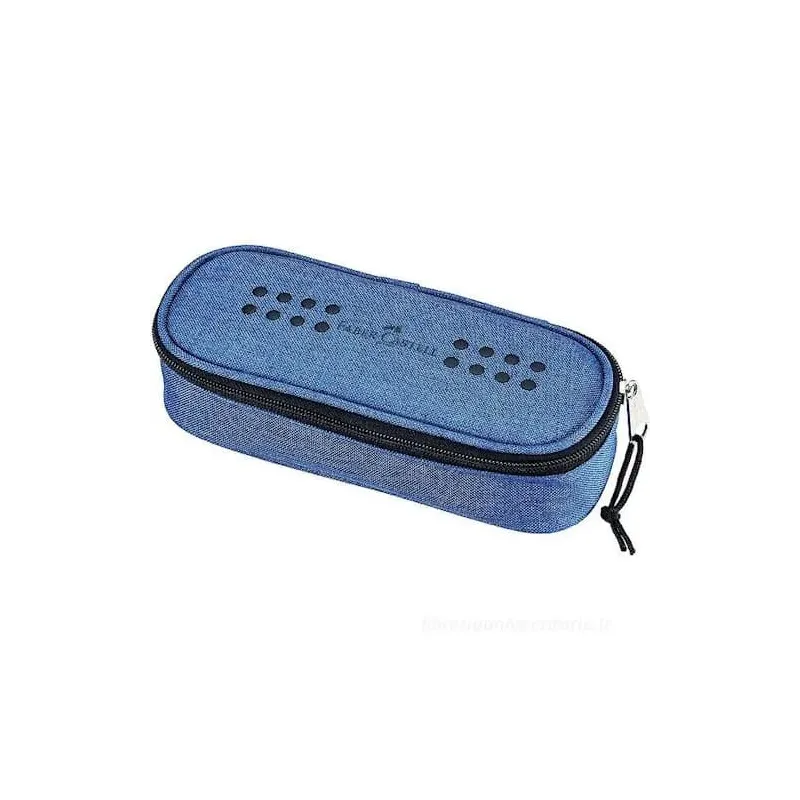 Astuccio Faber-Castell Grip in tessuto blu avio