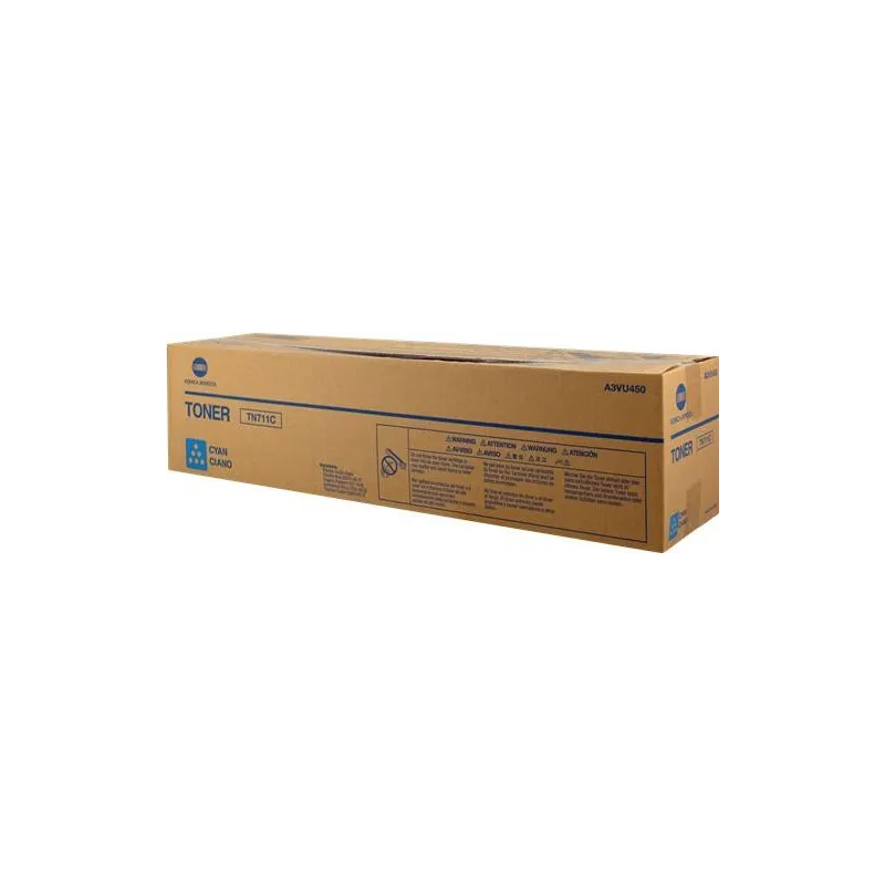 ORIGINAL Konica Minolta toner ciano A3VU450 TN-711C