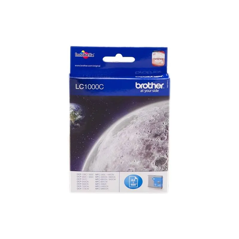 ORIGINAL Brother Cartuccia d'inchiostro ciano LC1000c LC-1000 ~400 Seiten