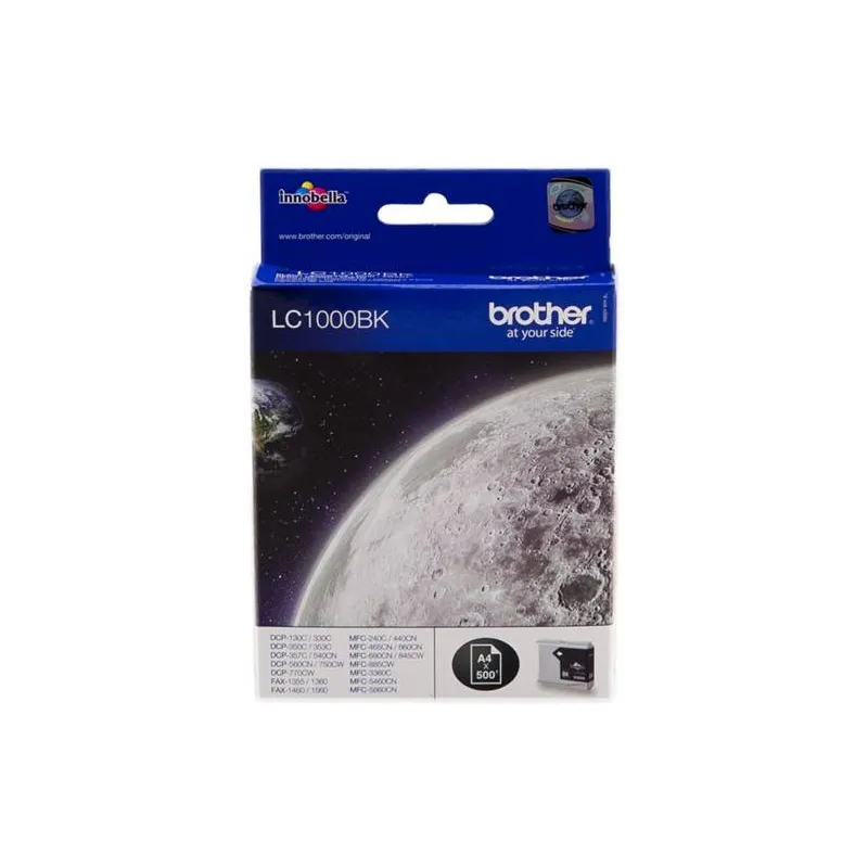 ORIGINAL Brother Cartuccia d'inchiostro nero LC1000bk LC-1000 ~500 Seiten