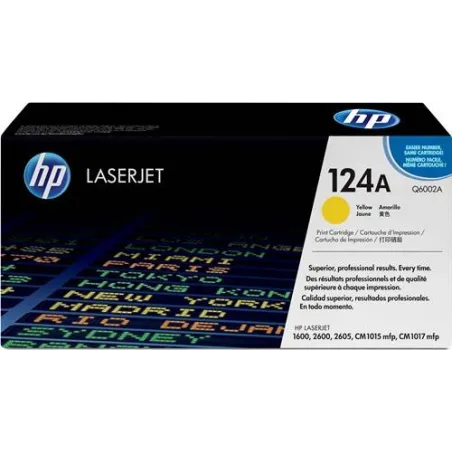 ORIGINAL HP toner giallo Q6002A 124A ~2000 Seiten