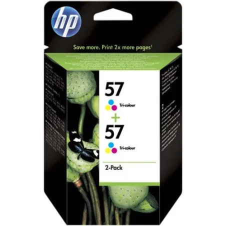 ORIGINAL HP Multipack colore C9503AE 57+57 2x C6657AE (HP 57)