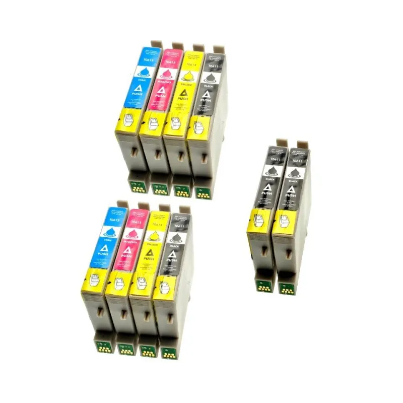Cartuccie Epson Multipack bk/c/m/y C13T06154010+ T0615+  10 cartucce: T0611 + T0612 + T0613 + T0614
