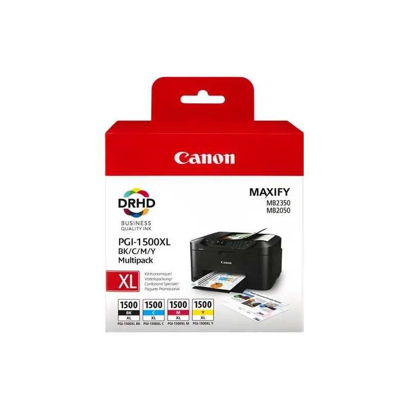 Cartucce Canon  PGI-1500 XL multi 9182B004 / 4 cartucce d'inchiostro PGI-1500 XL: bk+c+m+y