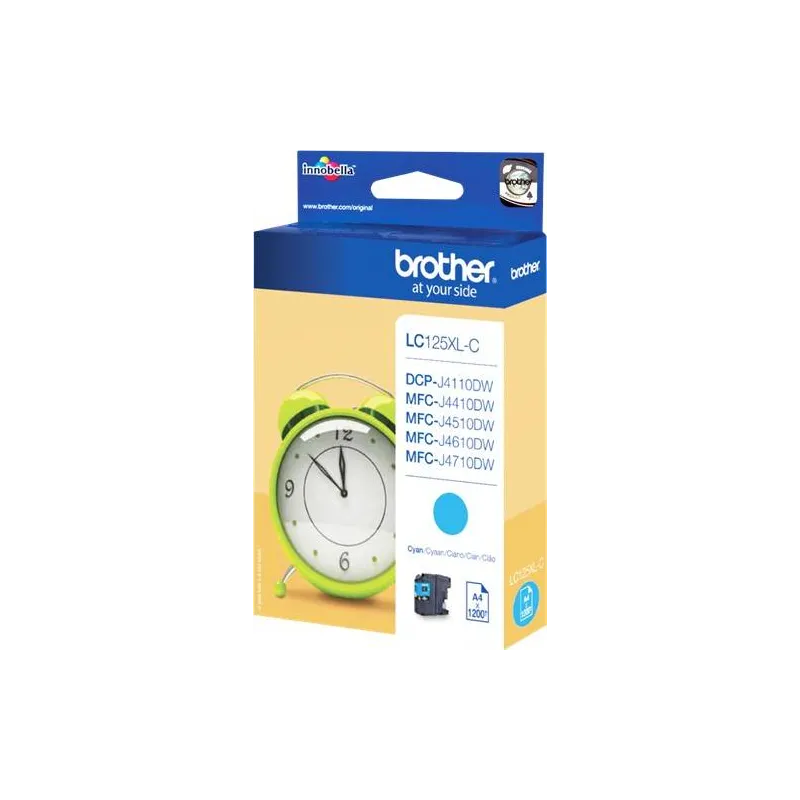 ORIGINAL Brother Cartuccia d'inchiostro ciano LC125XLC LC-125 ~1200 Seiten