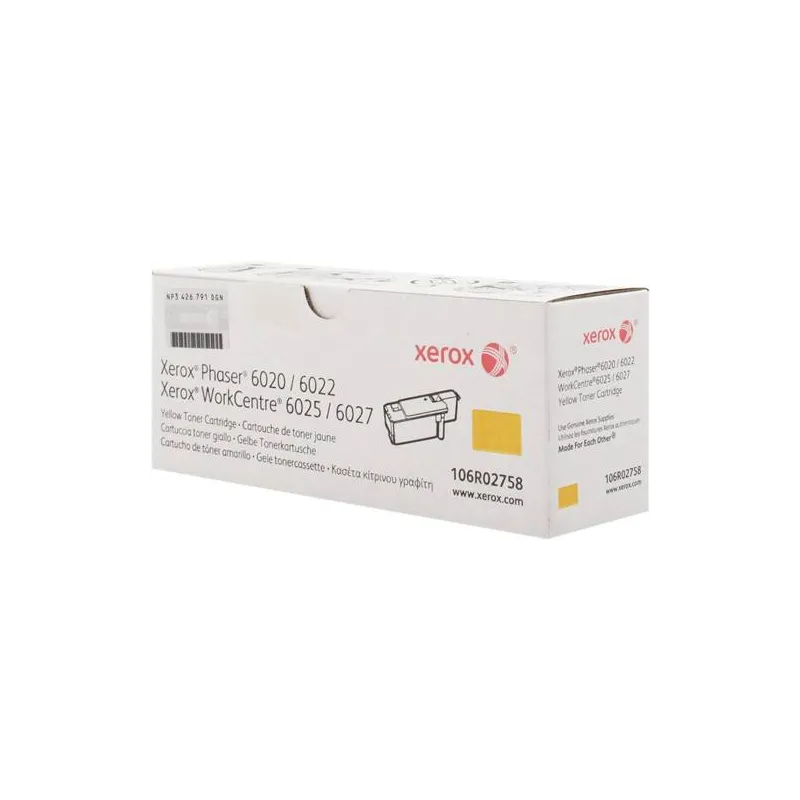 Toner Xerox 106R02758 Originale Giallo 1000 Pagine